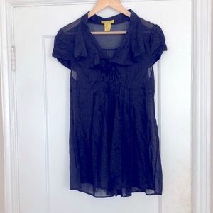 Catherine Malendrino Babydoll Top (Size 8)